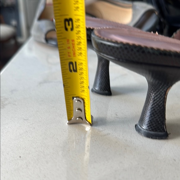 Donald J. Pliner Black Textured Mules - Picture 5 of 5